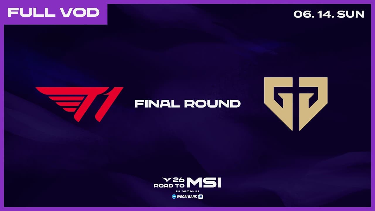 T1 vs GEN | 2026 LCK Road to MSI: Final Round