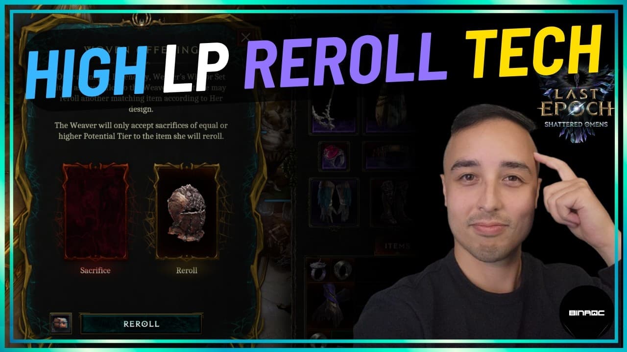 How to Use Common items to Reroll High LP Uniques | Last Epoch Season 4