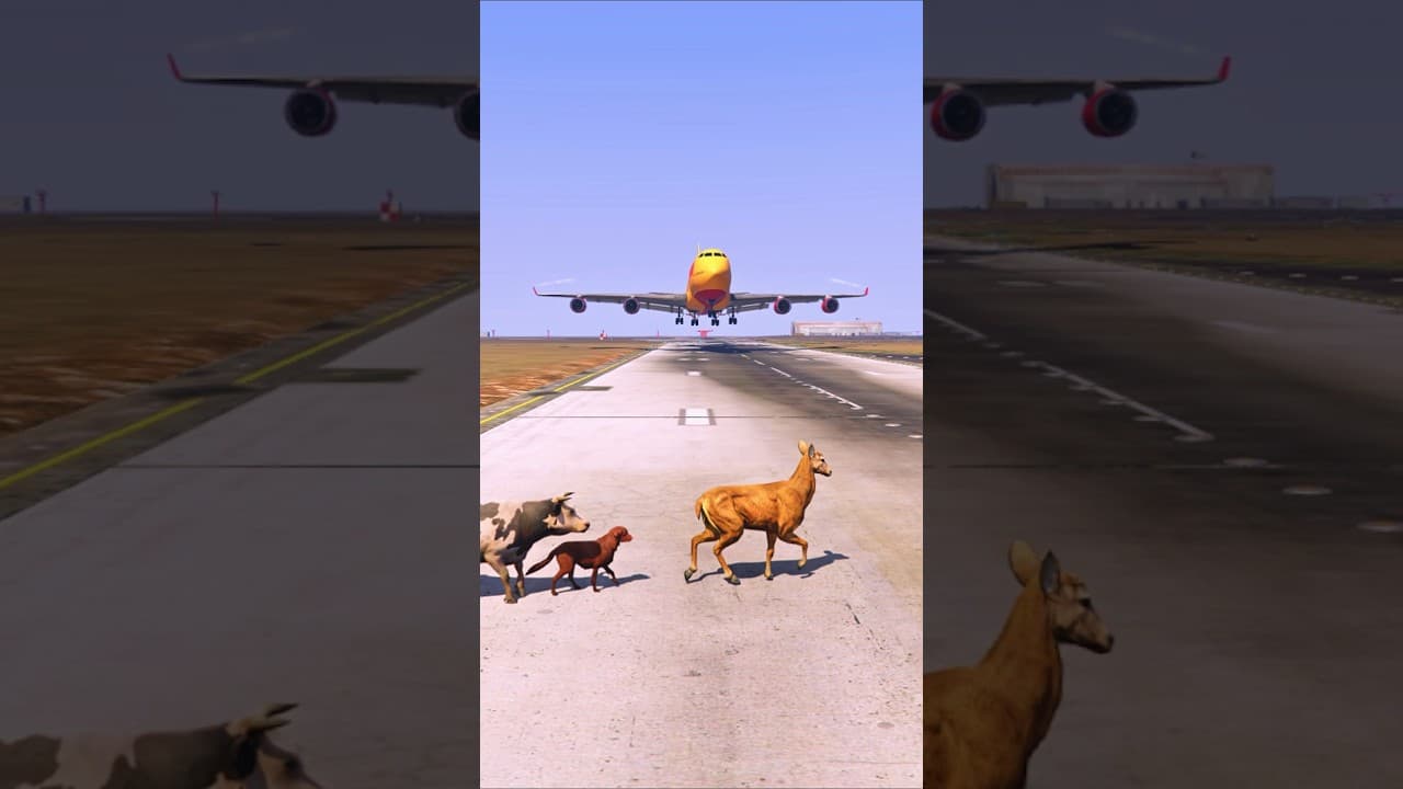 Fauna Manifest Abruptly During Aircraft Descent | Grand Theft Auto V ||