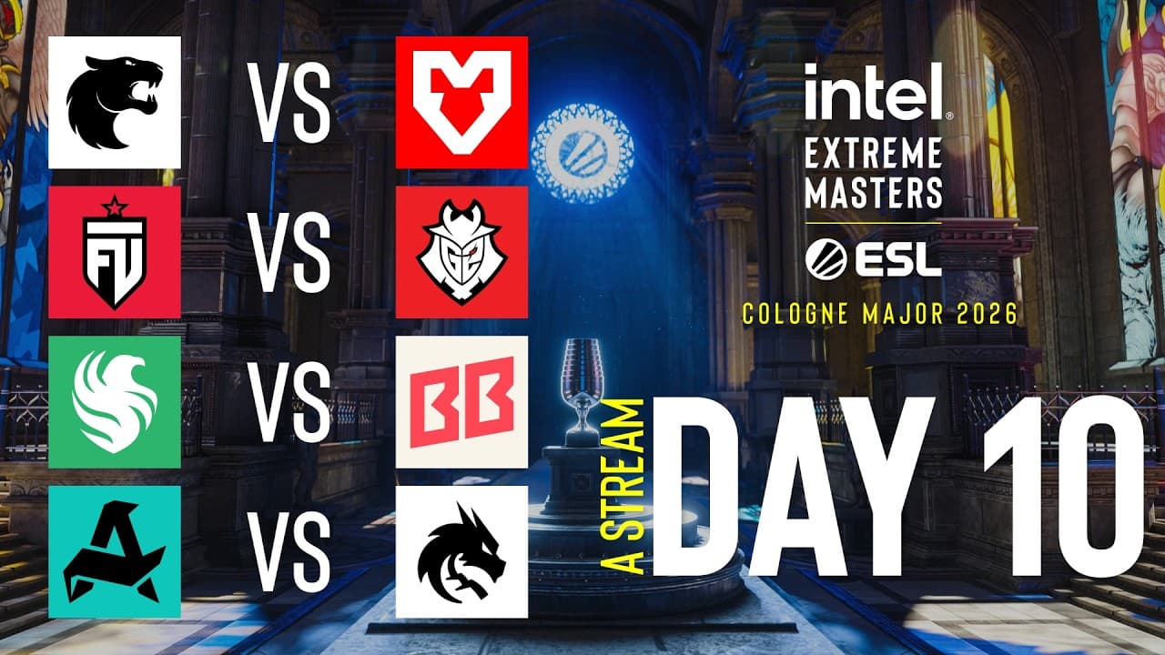 IEM Cologne Major 2026 - Day 10 - Stream A - FULL Show