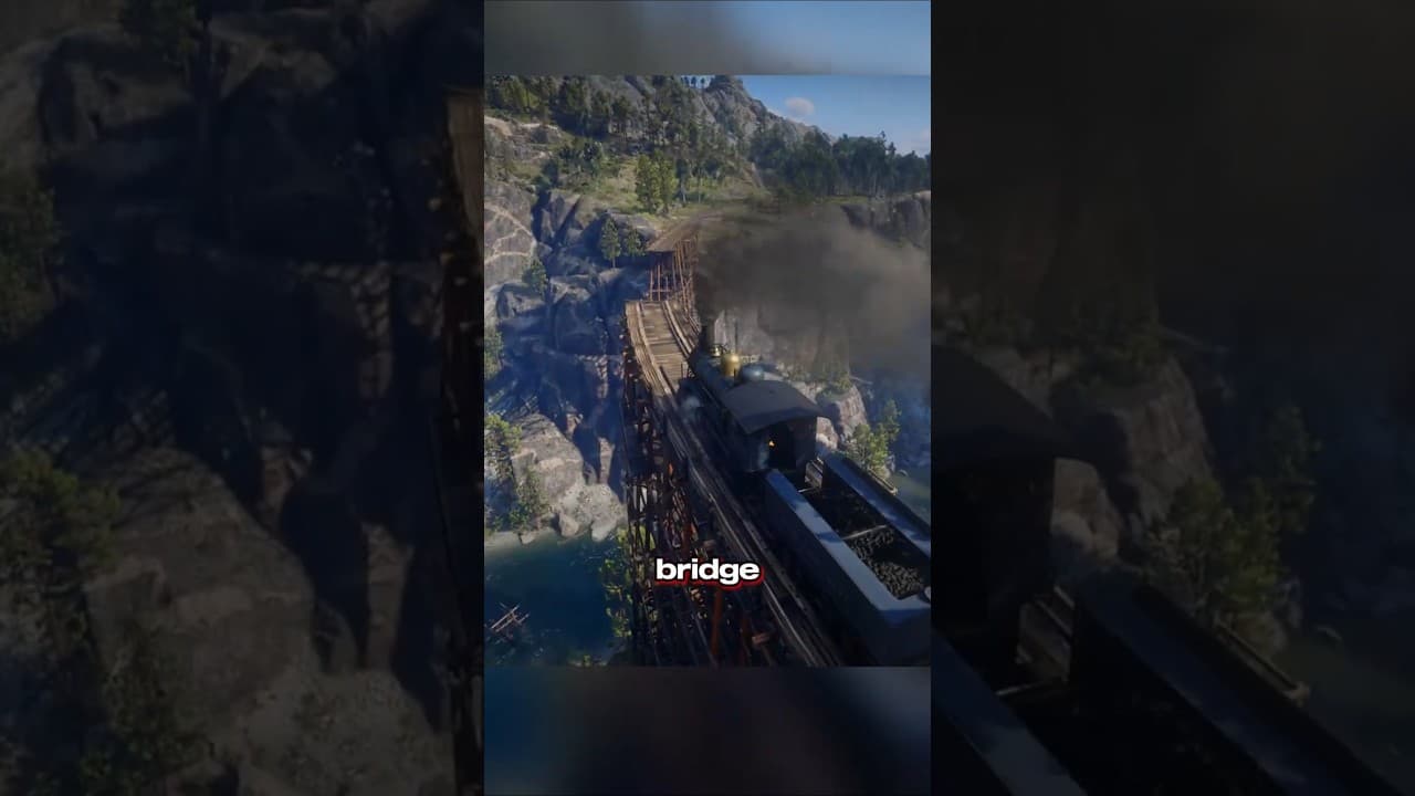 The secret of the destroyed bridge in Red Dead Redemption 2 #rdr2 #gaming #gta