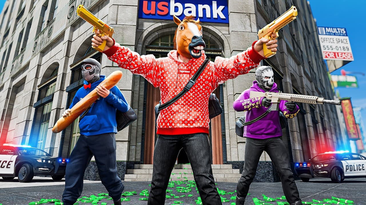 Robbing EVERY Bank In GTA 5 RP