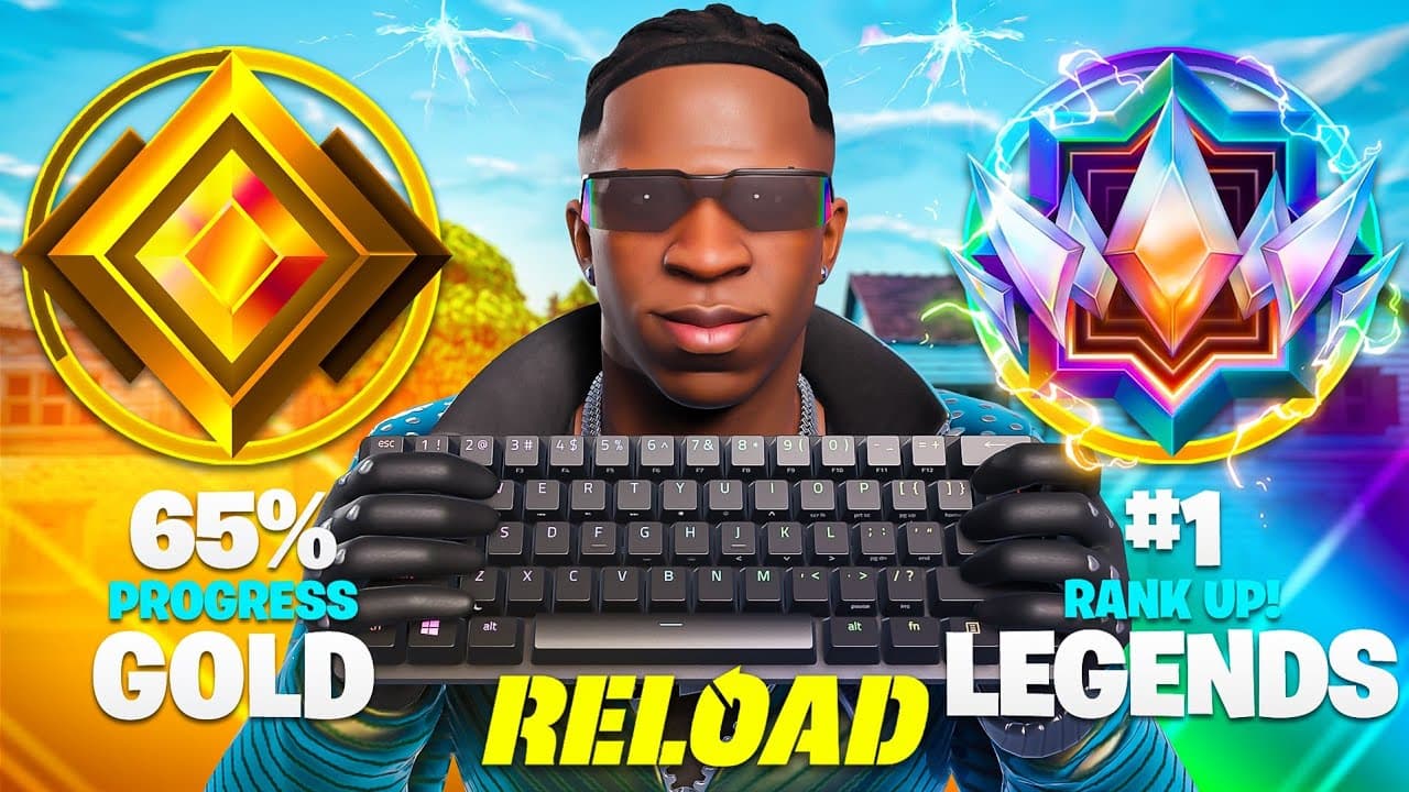 Gold to Unreal Legends Solo SPEEDRUN.. (Fortnite Reload)