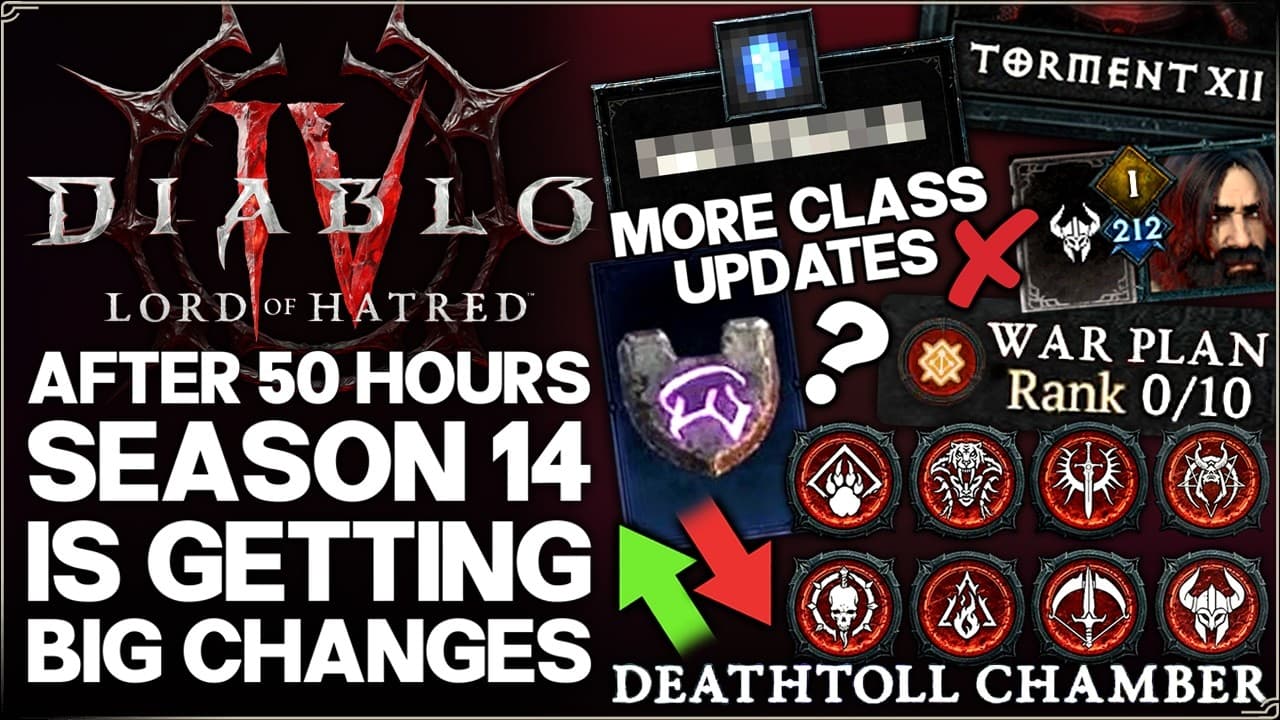Diablo 4 - After 50 Hours Season 14 is a Problem - State of the Game Best Build Class Changes Guide!